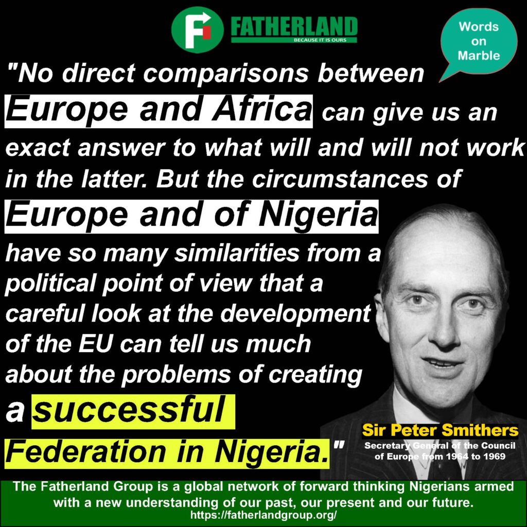 Sir Peter Smithers-Europe and of Nigeria have so many similarities2